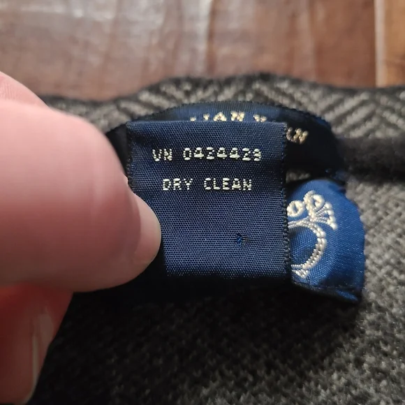 Vintage 90s Italian Merino Wool Herringbone Sweater Work Preppy Grandma Womens M - Picture 5 of 5